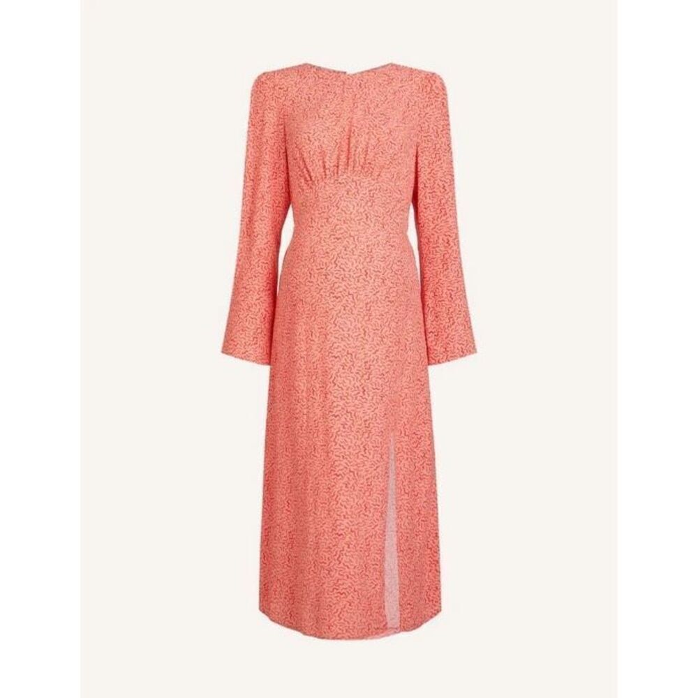 Nobodyâs Child Maternity Tula Midi Dress In Saffy Squiggle Pink Size 14 New
